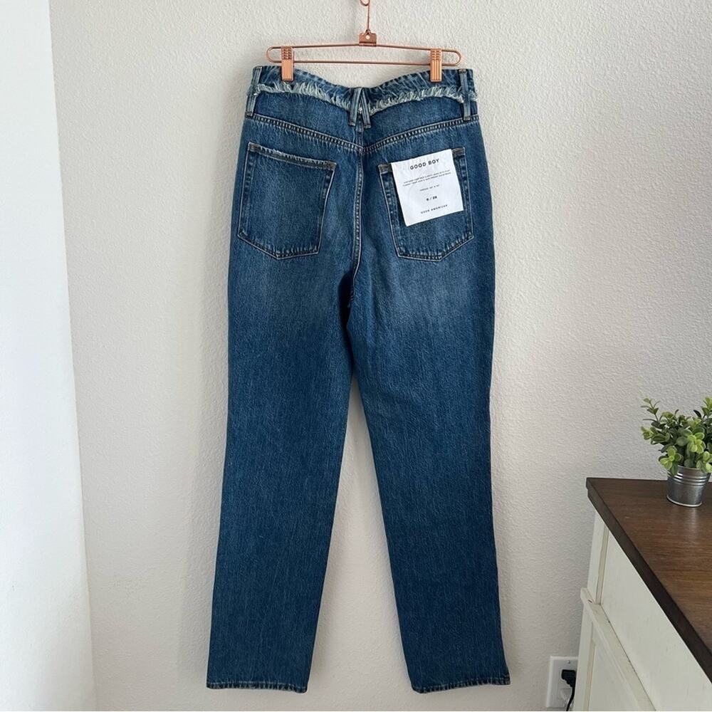 NWT Good American Good Boy Y2K 90s Denim Jeans 6 / 28 - Picture 4 of 13